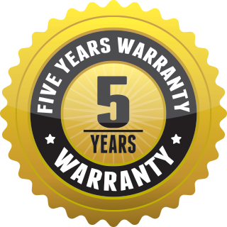 Five Years Warranty